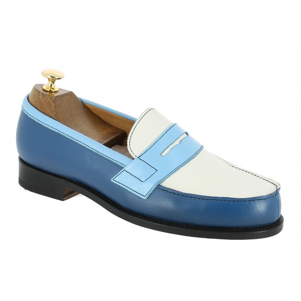 Moccasin Center 51 2906 Dan multicoloured leather blue alaska