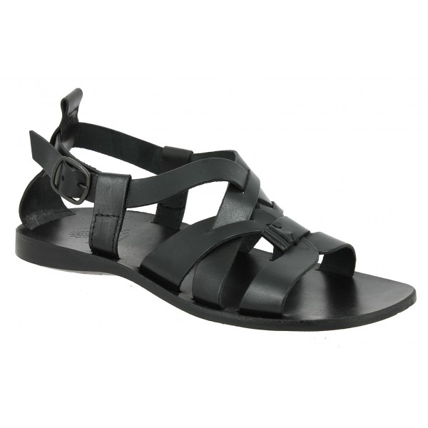 Sandals Zeus 1250 black leather