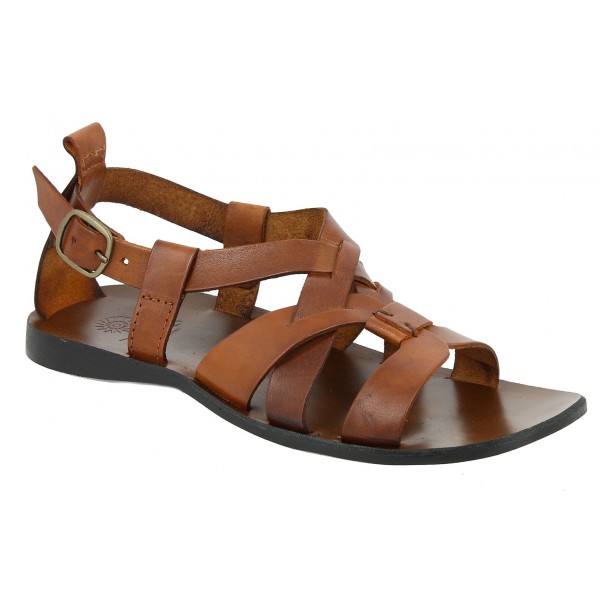 Sandals Zeus 1250 brown leather