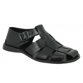 Sandale  Zeus 1520 cuir noir