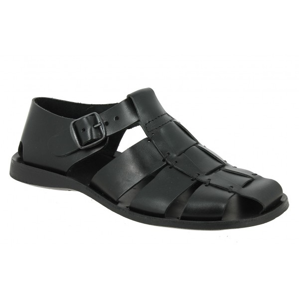 Sandals Zeus 1520 black leather