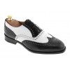 Oxford shoe Baxton  3763 Tim black and white leather