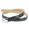 Ceinture Mezlan en véritable crocodile noir