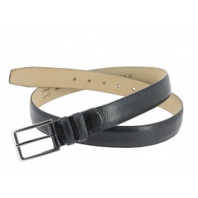Ceinture Mezlan en véritable lézard noir