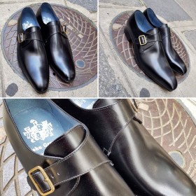 Chaussure à boucle Center 51 12250 Tony cuir noir