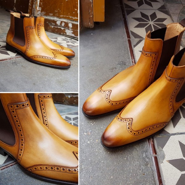 Boot Baxton 11269 blond leather