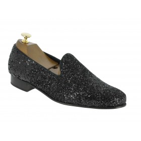 Mocassin slippers sleepers Center 51 night light paillettes noir