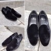 Mocassin slippers sleepers Center 51 duke velours noir