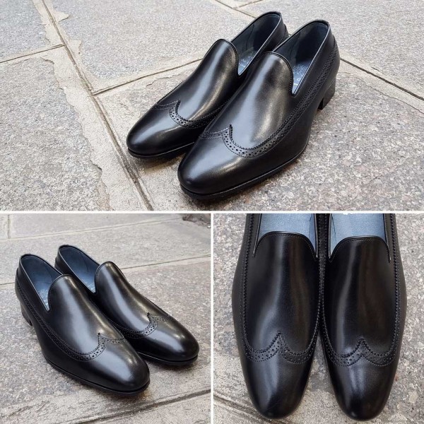 Moccasin Center 51 12596 Enzo black leather