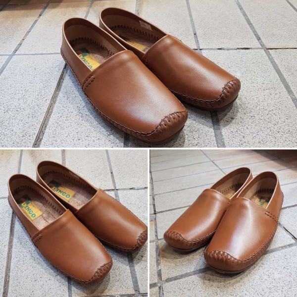 Moccasin Driver Dingo 0610 brown leather
