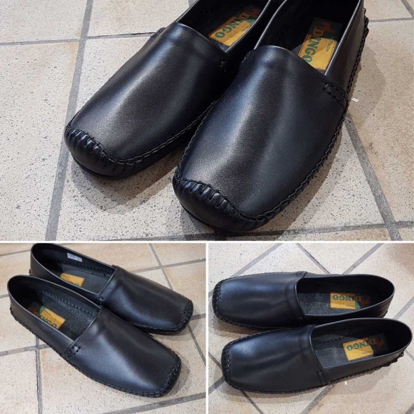Moccasin Driver Dingo 0610 black leather