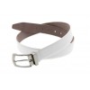 Ceinture en cuir blanc