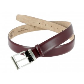 Burgundy leather Belt