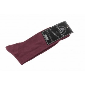 Fine egytian mercerized cotton socks burgundy
