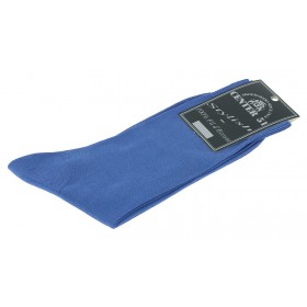 Fine egytian mercerized cotton socks blue electric