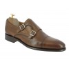 Chaussure à double boucles Berwick 2838 cuir marron