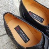 Monk strap shoe Mezlan 4594 genuine black lizard