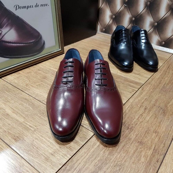 Oxford shoe Center 51  10429 Torino burgundy leather