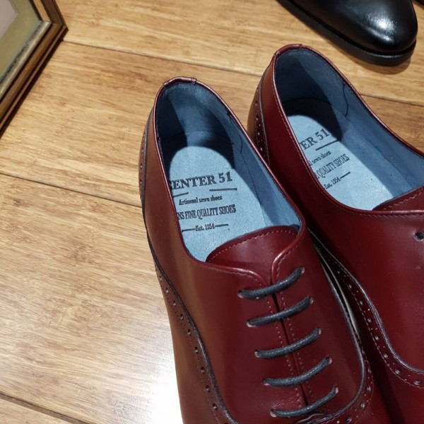 Oxford shoe Center 51  10429 Torino burgundy leather