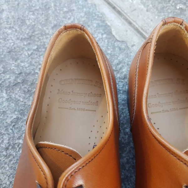 Oxford shoe Center 51 12421 Washington blond leather