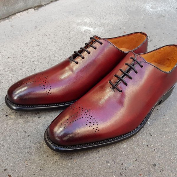 Richelieu Berwick 3582 cuir bordeaux