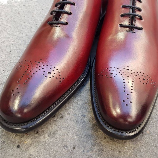 Oxford shoe Berwick 3582 burgundy leather