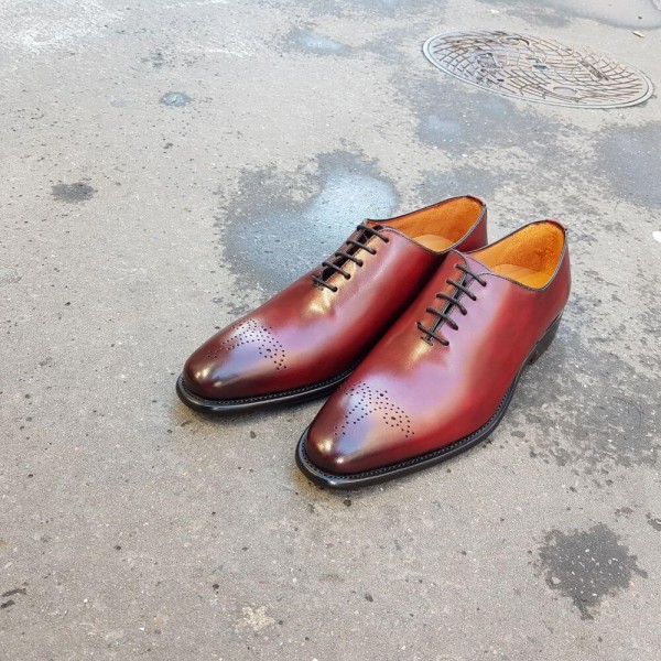 Richelieu Berwick 3582 cuir bordeaux