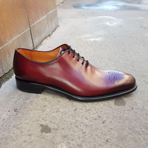 Oxford shoe Berwick 3582 burgundy leather