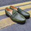 Mocassin Center 51 1961 Tod cuir façon python vert