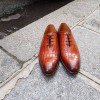 Oxford shoe Berwick 3407 brown leather crocodile print finish