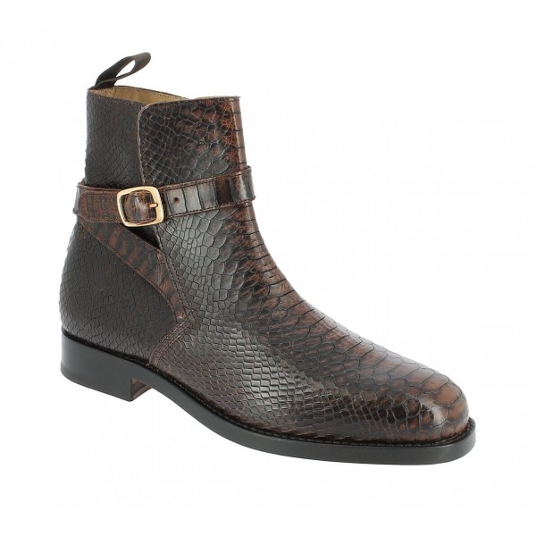 Boot Center 51 6191 Reno brown leather python print finish