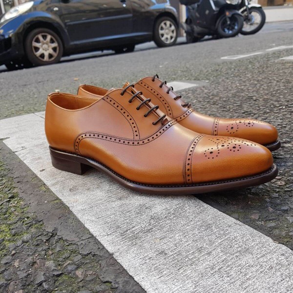 Oxford shoe Berwick 2784 blond leather
