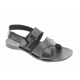 Sandals Zeus 3001 black leather