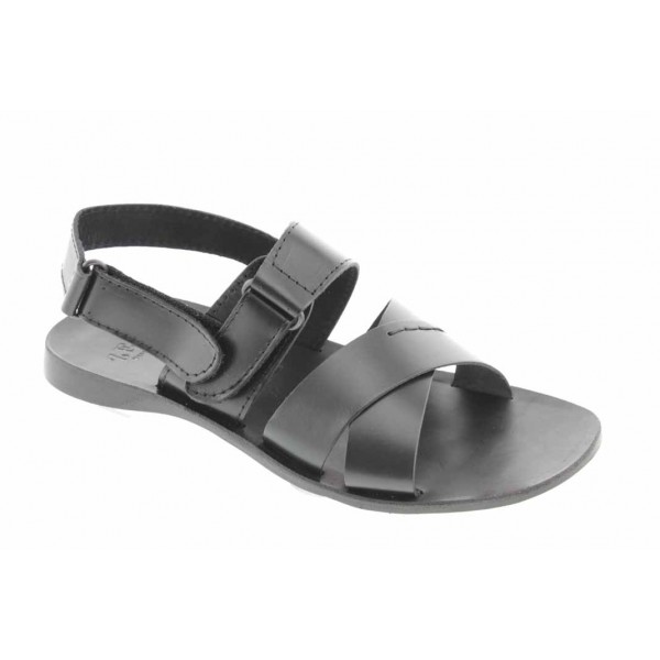 Sandale  Zeus 3001 cuir noir