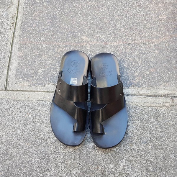 Sandals Zeus 1173 black leather