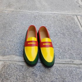 Mocassin Femme Center 51 0622 Wendy cuir multicolore africa