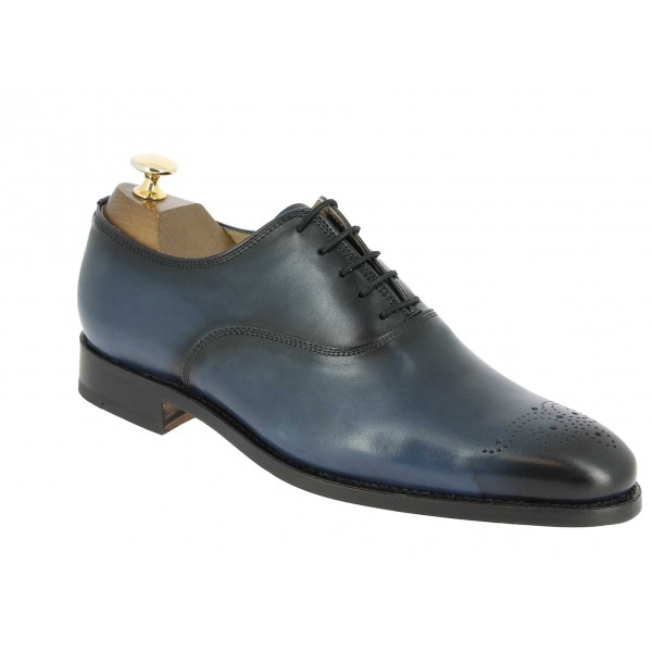 Oxford shoe Center 51 12168 Doug navy blue leather