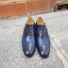 Oxford shoe Center 51 12168 Doug navy blue leather