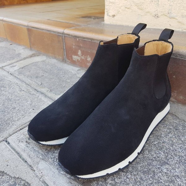 Sneakers Bottine Center 51 13004 daim noir