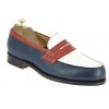 Moccasin Center 51 2906 Dan multicoloured leather blue white red