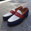 Moccasin Center 51 2906 Dan multicoloured leather blue white red