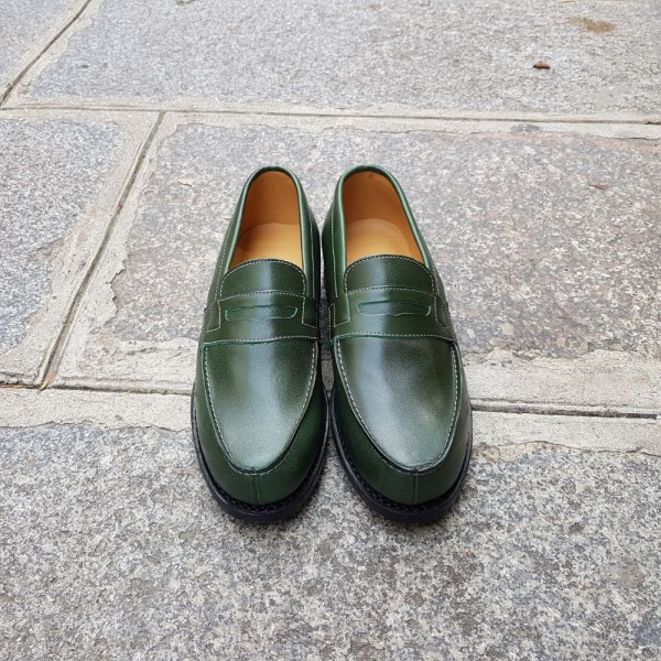 Mocassin Femme Center 51 0622 Wendy cuir vert