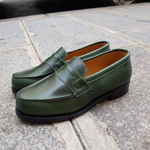 Mocassin Femme Center 51 0622 Wendy cuir vert