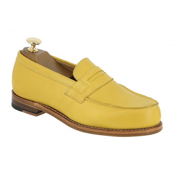 Mocassin Femme Center 51 0622 Wendy cuir jaune