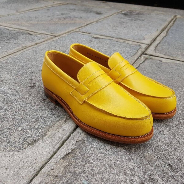 Mocassin Femme Center 51 0622 Wendy cuir jaune