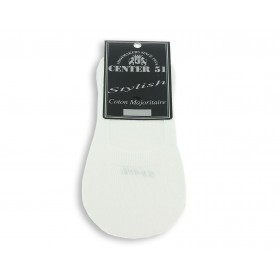 Socquettes en fil coton blanc