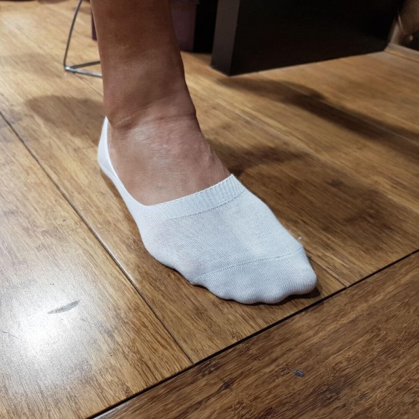 Cotton ankle socks white
