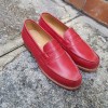 Mocassin Femme Center 51 0622 Wendy cuir rouge