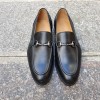 Moccasin shoe Center 51 Classico Sphynx black leather