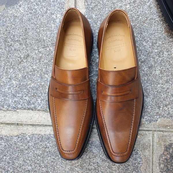 Moccasin Sneakers Center 51 13537 brown leather